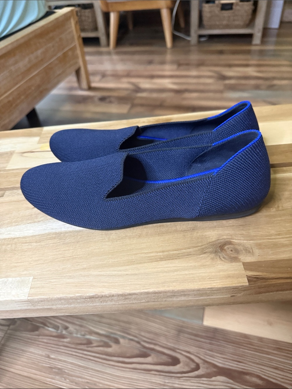 Rothy's Navy Blue Knit Flats - Picture 2 of 3